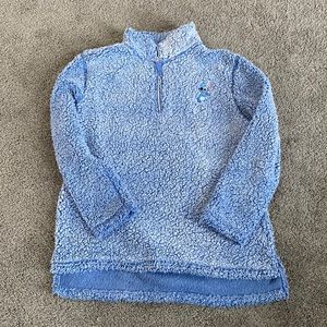 Disney Stitch 1/4 zip Sherpa fleece